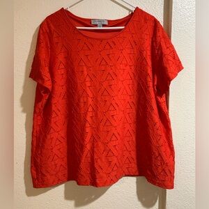 Marc New York Andrew‎ Marc Red Blouse XXL